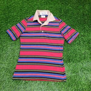 Vintage Puritan Stripes Polo Shirt Womens M/L 18x27 ENRO